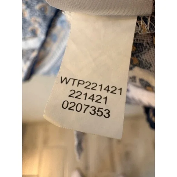 J.Jill Love Linen Sleeveless‎ Top Elephant Print Keyhole Neckline Pockets Size M - Picture 4 of 9